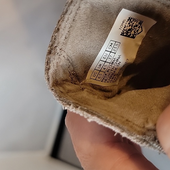 Toms 6.5 Taupe Peep-Toe Ankle Booties - Picture 4 of 7